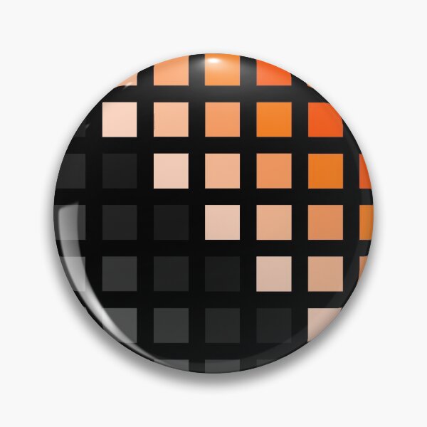 Item preview, Hard Edge Geometric Black White Orange Gradient Artwork Pattern designed and sold by kerimeart.