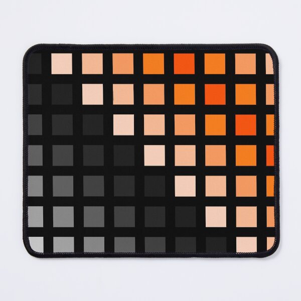 Item preview, Hard Edge Geometric Black White Orange Gradient Artwork Pattern designed and sold by kerimeart.