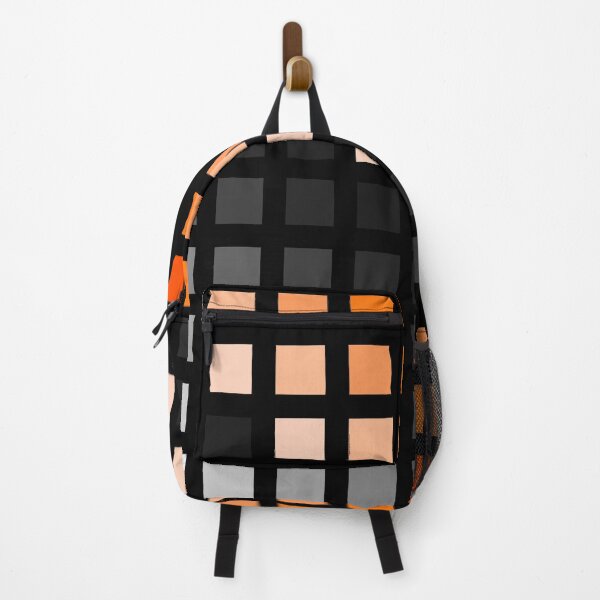 Item preview, Hard Edge Geometric Black White Orange Gradient Artwork Pattern designed and sold by kerimeart.