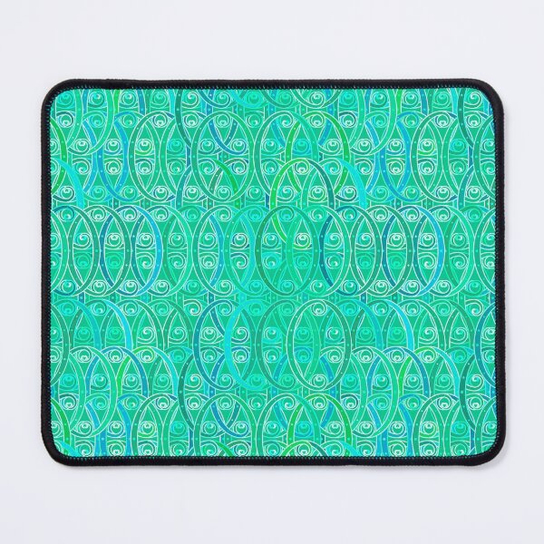 Item preview, Arabesque Damask, Aqua and Turquoise designed and sold by Marymarice.