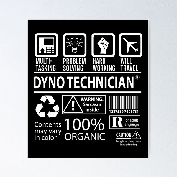 Artikelvorschau, Dyno Technician T-Shirt - MultiTasking zertifizierter Job Geschenkartikel Tee entworfen und verkauft von oslandefren.