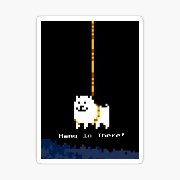 Item preview, Annoying dog hang in there! designed and sold by Samantha Le Quesne.