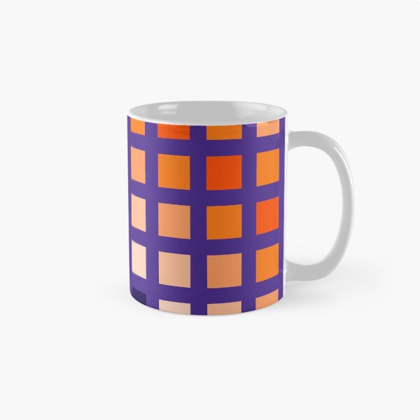 Item preview, Hard Edge Geometric Purple Orange Artwork Pattern designed and sold by kerimeart.