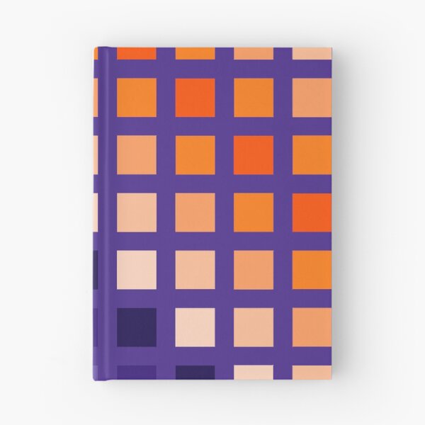 Item preview, Hard Edge Geometric Purple Orange Artwork Pattern designed and sold by kerimeart.