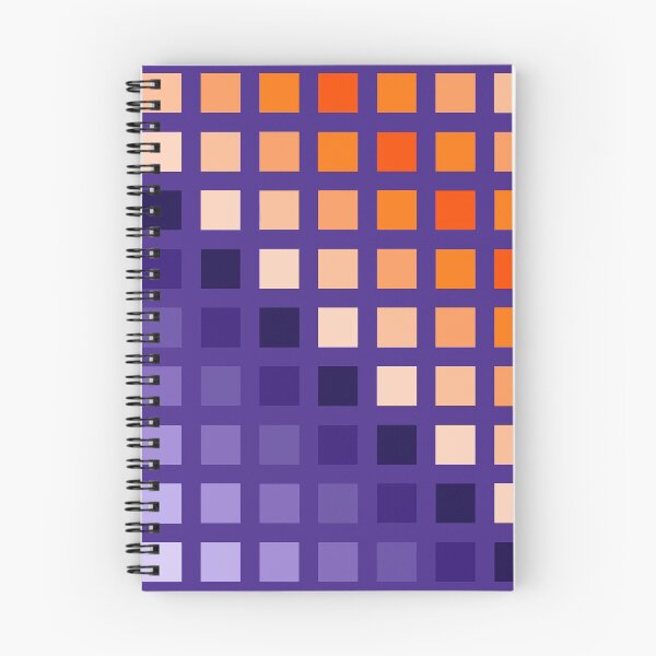 Item preview, Hard Edge Geometric Purple Orange Artwork Pattern designed and sold by kerimeart.