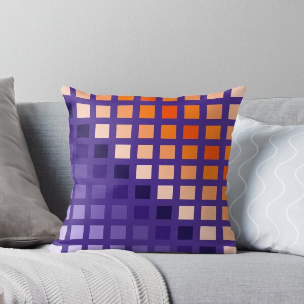 Item preview, Hard Edge Geometric Purple Orange Artwork Pattern designed and sold by kerimeart.