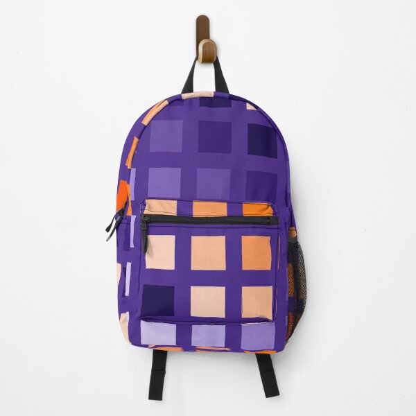 Item preview, Hard Edge Geometric Purple Orange Artwork Pattern designed and sold by kerimeart.