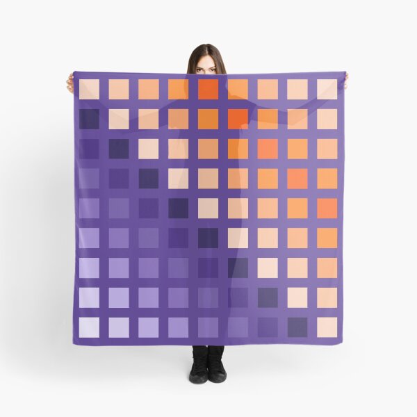Item preview, Hard Edge Geometric Purple Orange Artwork Pattern designed and sold by kerimeart.