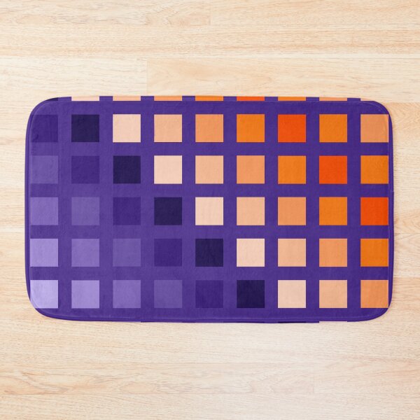 Item preview, Hard Edge Geometric Purple Orange Artwork Pattern designed and sold by kerimeart.