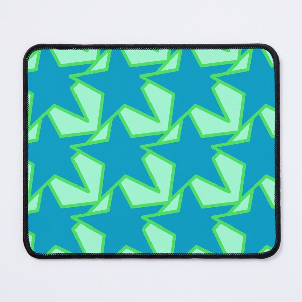 Item preview, Modern Star Geometric Pattern, Jade Green and Blue  designed and sold by Marymarice.
