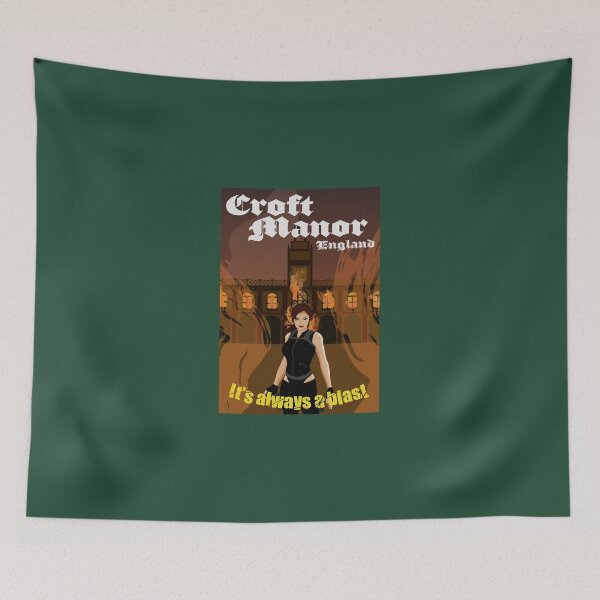 Item preview, Croft Manor - Vintage Travel Poster designed and sold by ToddRDesign.
