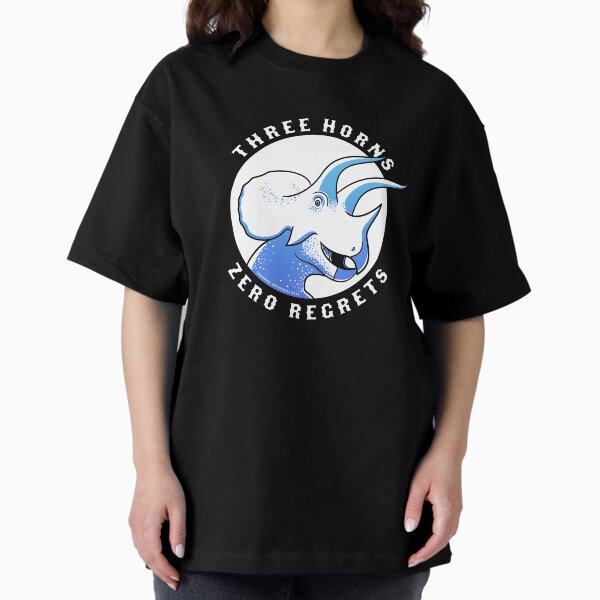 Item preview, Three Horns, Zero Regrets Triceratops (blue) designed and sold by David Orr.