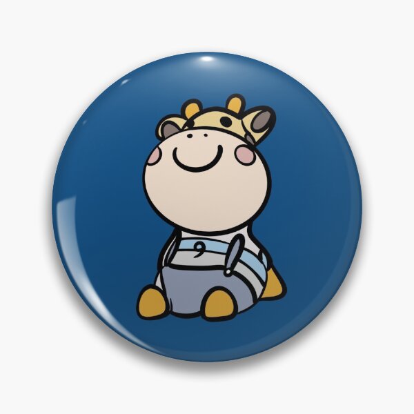 Item preview, Happy giraffe wearing overalls designed and sold by Bella510.