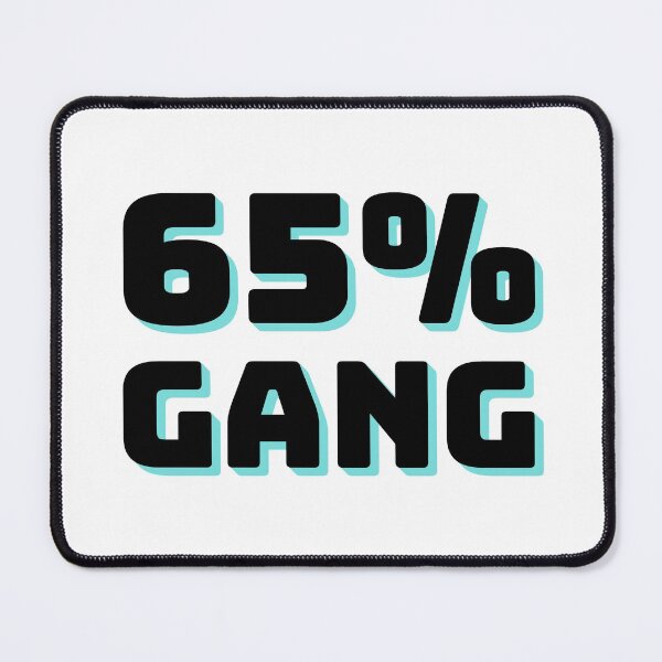 Item preview, 65% Gang Neon Turquoise Mechanical Keyboard  designed and sold by AllVibesWelcome.
