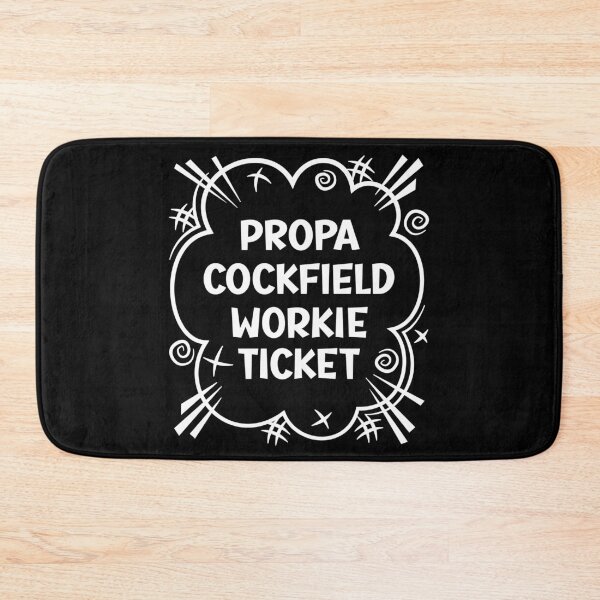 Item preview, PROPA COCKFIELD WORKIE TICKET a cheeky design for people from Cockfield in the North East of England designed and sold by robimerch.