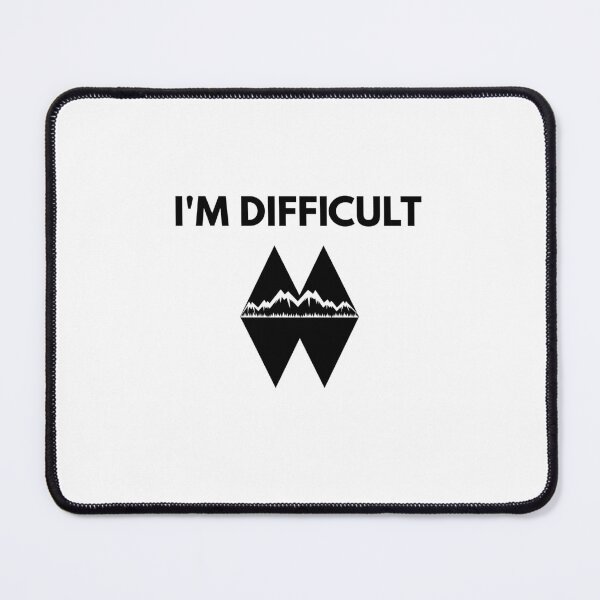 Item preview, I’m Difficult Double Black Diamond Ski Snowboard designed and sold by gewinnerfocus.