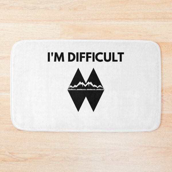 Item preview, I’m Difficult Double Black Diamond Ski Snowboard designed and sold by gewinnerfocus.
