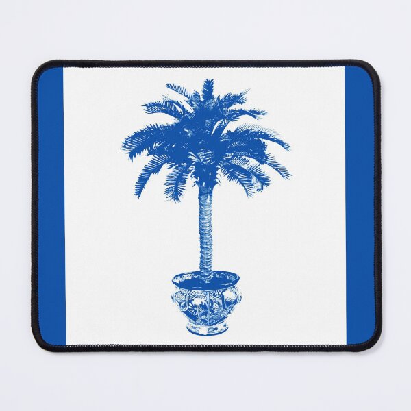 Item preview, Potted Palm Tree, cobalt blue and white designed and sold by Marymarice.