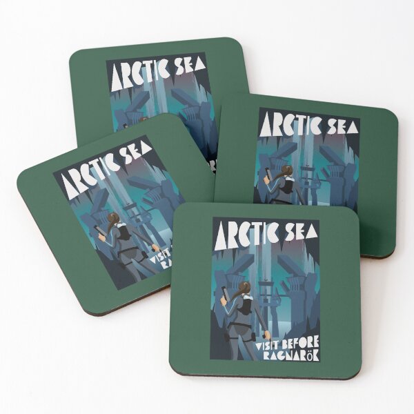 Item preview, Arctic Sea - Vintage Travel Poster designed and sold by ToddRDesign.