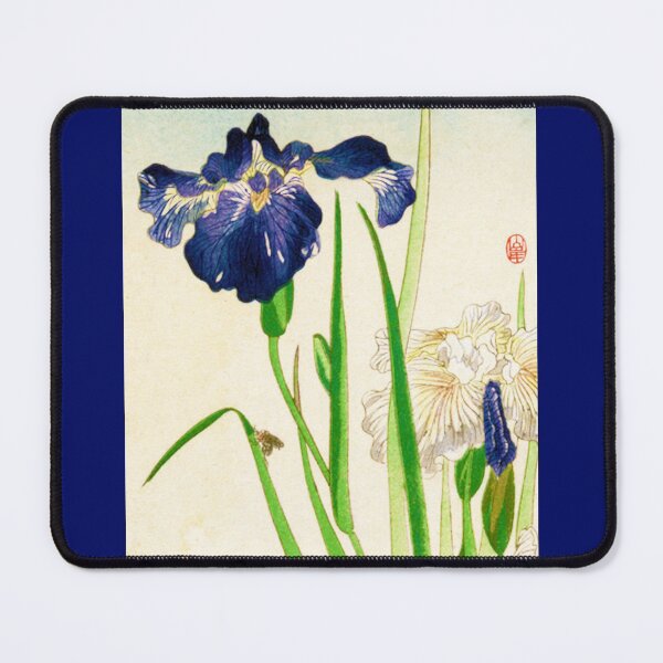 Artikelvorschau, Blaue Iris, japanisches Aquarell entworfen und verkauft von Marymarice.