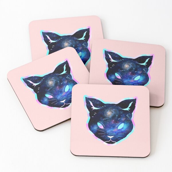 Item preview, Memorizing iridescent milky way space cat designed and sold by LukjanovArt.