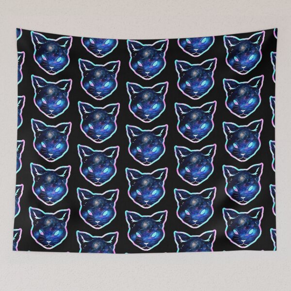 Item preview, Memorizing iridescent milky way space cat designed and sold by LukjanovArt.