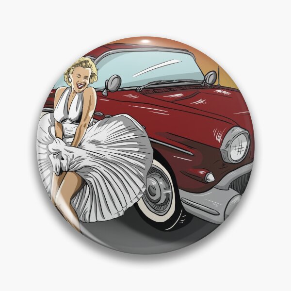 Artikelvorschau, Marilyn Monroe mit dem 1957er Buick Century entworfen und verkauft von blacksnowcomics.