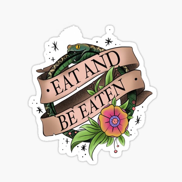 Eat And Be Eaten Snake Ouroboros Tattoo Sticker