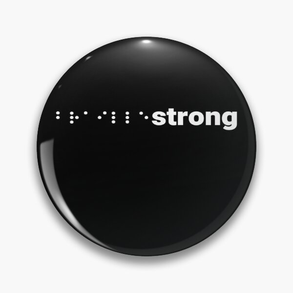 Item preview, Visual Impairment Awareness Braille Strong  designed and sold by tshirtworld.