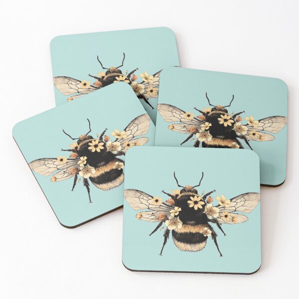 Item preview, Behr WAVE TOP Teal Blue Deco 01 Bee designed and sold by AuraTherapeia.