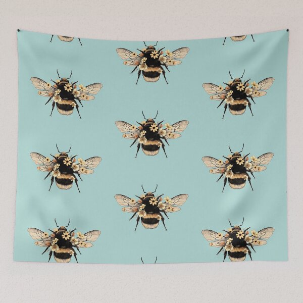 Item preview, Behr WAVE TOP Teal Blue Deco 01 Bee designed and sold by AuraTherapeia.