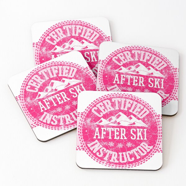 Item preview, Funny Certified After Ski Instructor in Hot Pink designed and sold by DeliriousSteve.