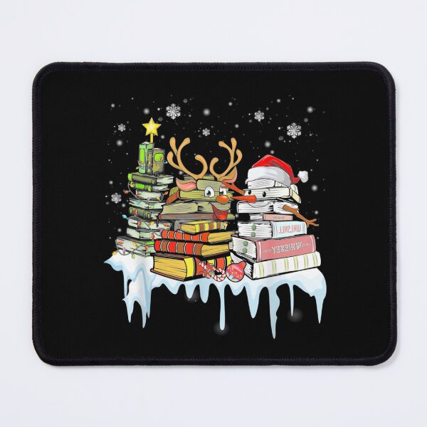 Item preview, Snowman book stack librarian book lover christmas T-Shirt designed and sold by RateMeFiveStars.