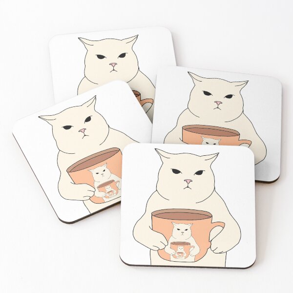 Item preview, Coffee Is A Human Right - Cute cat drinking coffee loop designed and sold by Sevval123.