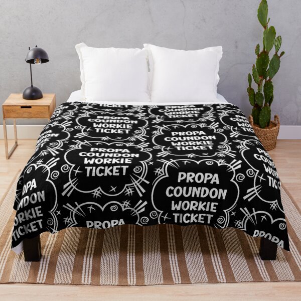 Artikelvorschau, PROPA COUNDON WORKIE TICKET ein freches Design für Leute aus Coundon im Nordosten Englands entworfen und verkauft von robimerch.