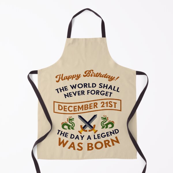 Item preview, December 21st The Day A Legend Was Born Dragons And Swords Design (Dark) designed and sold by Graograman.