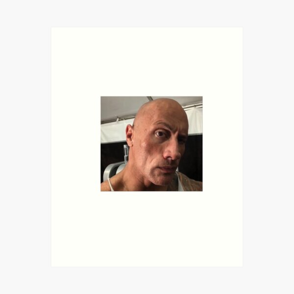 Vin Diesel doing the Rock raising eyebrow meme