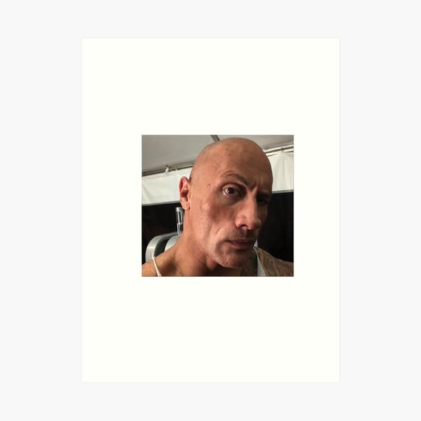 Dwayne The Rock Johnson eyebrow raise meme | iPad Case & Skin