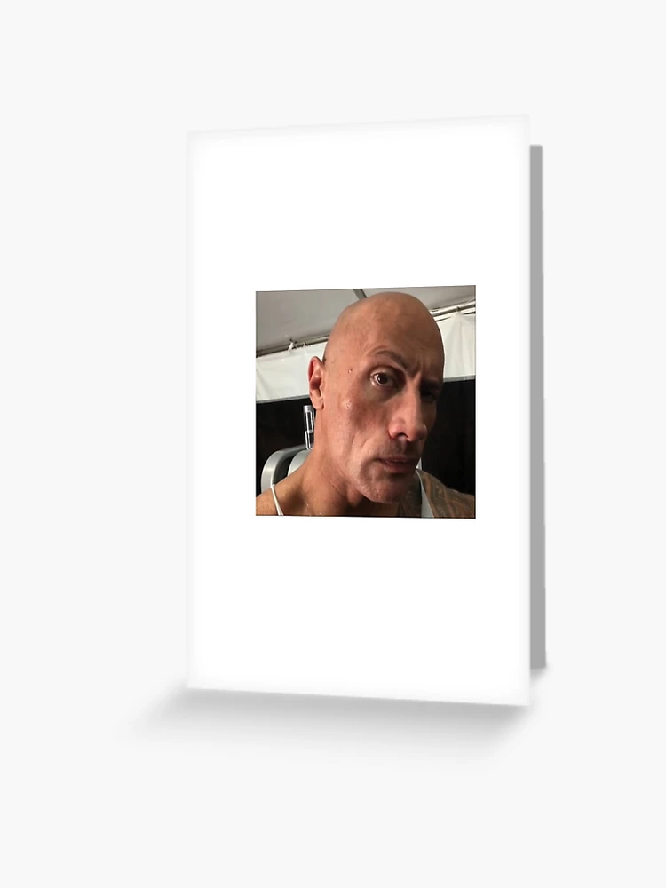 Dwayne 'The Rock' Johnson (Frown) Flat Card Face