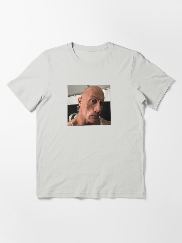 Dwayne The Rock Johnson eyebrow raise meme Essential T-Shirt for Sale by  NoelTucker