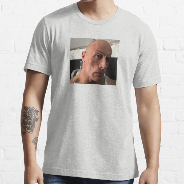 Dwayne The Rock Johnson eyebrow raise meme Essential T-Shirt for Sale by  NoelTucker