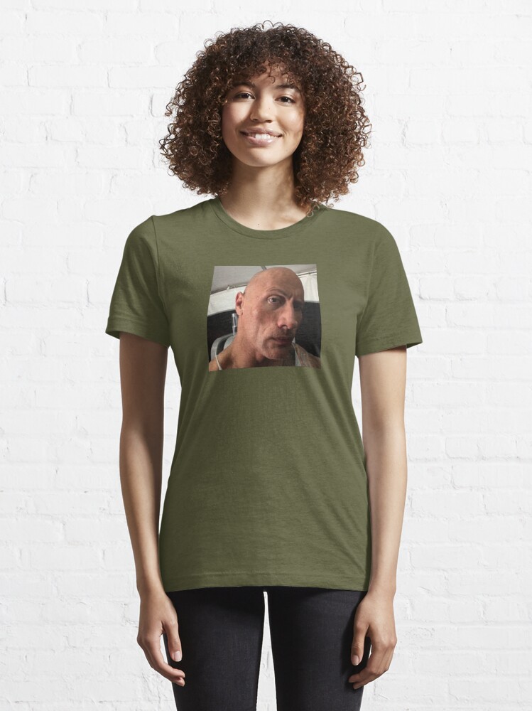 Dwayne The Rock Johnson sobrancelha levantar meme T-Shirt T-Shirt senhora  roupas moda mulher blusa 2023