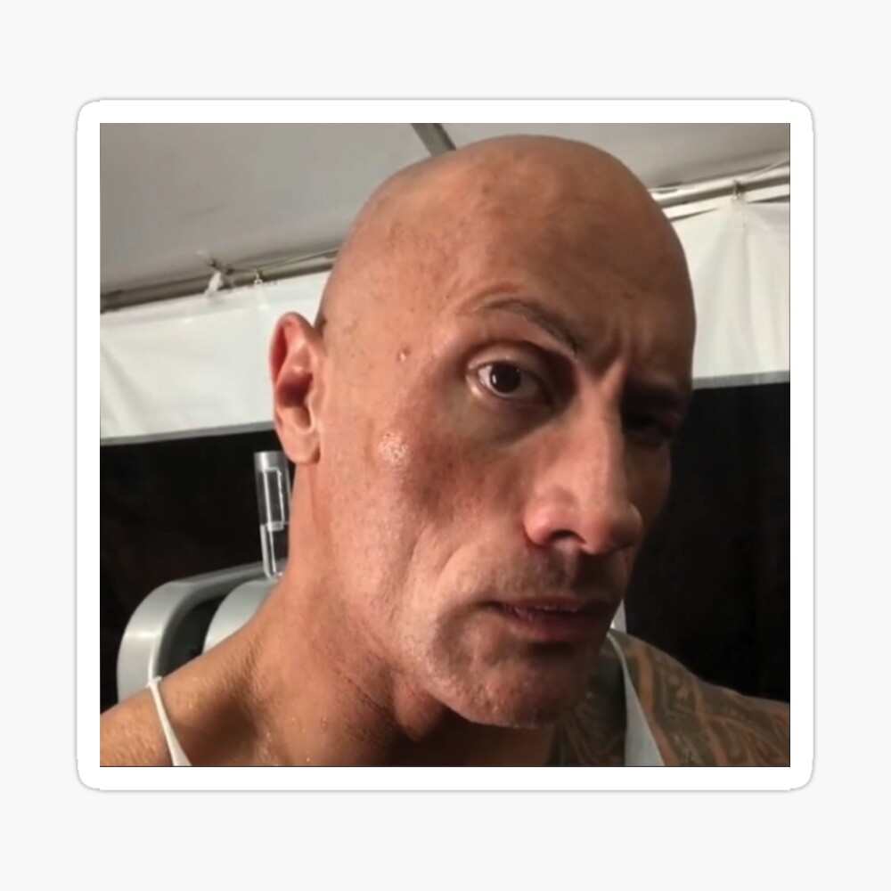 Dwayne 'The Rock' Johnson (Frown) Flat Card Face