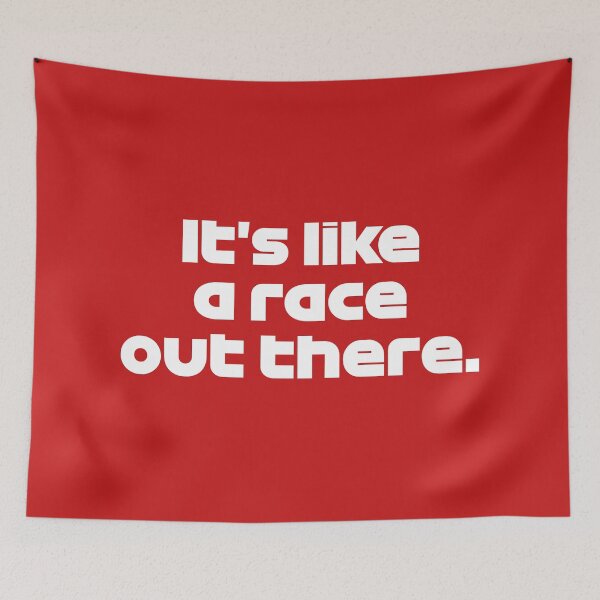 Item preview, "It's Like a Race Out There" - SAI. Radio Voice Abu Dhabi GP (Red BG) designed and sold by FilipeFerreira.