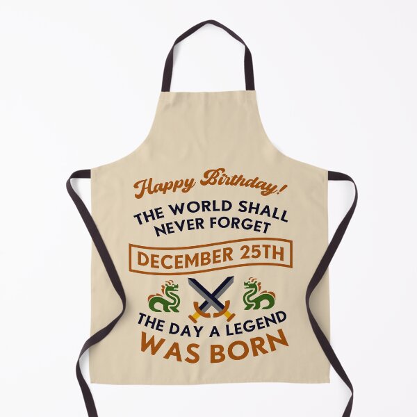 Item preview, December 25th The Day A Legend Was Born Dragons And Swords Design (Dark) designed and sold by Graograman.