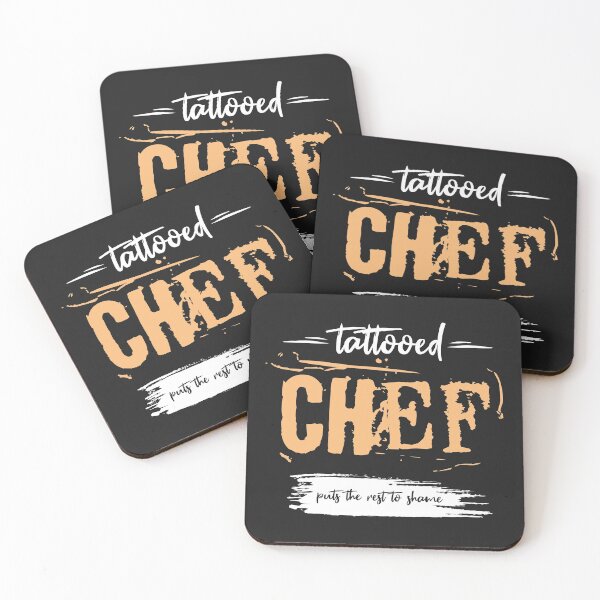 Item preview, Tattooed Chef puts the rest to shame. Gift Idea. Chefs/Cooks funny sayings on T-Shirt, Sticker, Poster. designed and sold by funnycolors.