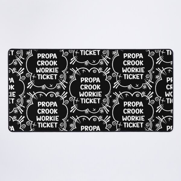 Item preview, PROPA CROOK WORKIE TICKET a cheeky design for people from Crook in the North East of England designed and sold by robimerch.