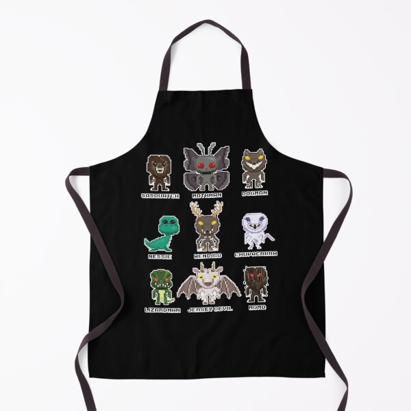 Item preview, 8-Bit Cryptid Monsters - Cute Sasquatch, Mothman, Dogman, Nessie, Wendigo, Chupacabra, Lizardman, Jersey Devil, Momo designed and sold by NatIntrovertSoc.
