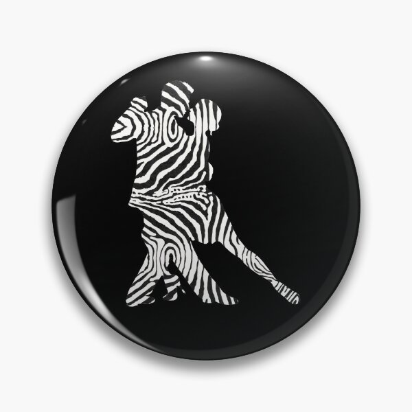 Item preview, TANGO DANCERS - ZEBRA TEXTURE - COUPLE SILHOUETTE designed and sold by KoolDsignsDANCE.