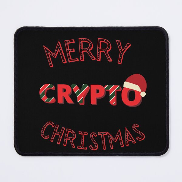 Item preview, Merry Crypto Christmas-Black Background  designed and sold by Trendi61.